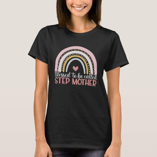 Happy Mother s Day Blessed To Be Called Stepmother T-shirt (Voorkant)