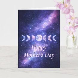 Happy Mother’s Day Celestial Moon Phases Card Kaart