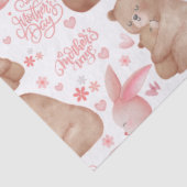 Happy Mother’s Day Cute Bear & Bunny Tissuepapier (Detail)
