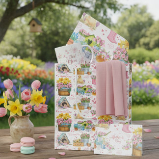 Happy Mother’s Day Floral Spring Garden Medium Cadeauzakje