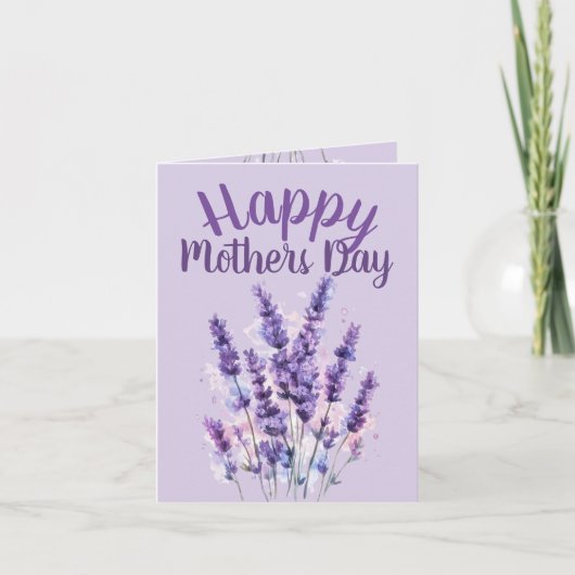 Happy Mother’s Day Proverbs 31:25 purple lavender Kaart (Voorkant)
