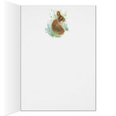Happy Mothering Sunday Blank Cute Bunny Rabbit (Binnen (Rechts))
