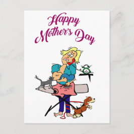 HAPPY MOTHERS DAAG 9 BRIEFKAART