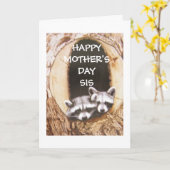 "HAPPY MOTHERS' DAG *SIS* HAPPY JE BENT MIJN SISTE KAART (Gele Bloem)