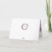 Happy Mothers dag Waterverf Lavendel Bloemen Kaart (Achterkant)