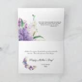 Happy Mothers dag Waterverf Lavendel Bloemen Kaart (Binnen)