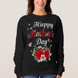 Happy Mother's Day 2022 Cute Floral For Women Mom Trui