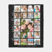 Happy Mothers Day 21 Fotocollage Script Keepsake Fleece Deken (Voorkant)