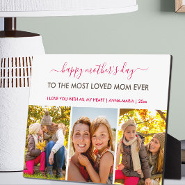 Happy Mothers Day 3 Foto Collage op persoonlijke t Fotoplaat