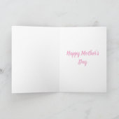 Happy Mother's Day 3D effect Greeting Card Kaart (Binnen)