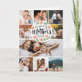 Happy Mothers Day 9 foto bloemige schattig Kaart (Voorkant)