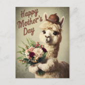 Happy Mothers Day Alpaca  Briefkaart (Voorkant)