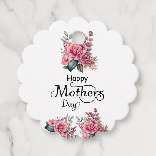 Happy Mothers Day Bedankjes Labels (Voorkant)