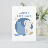 Happy mothers day! bedankkaart (Staand voorkant)