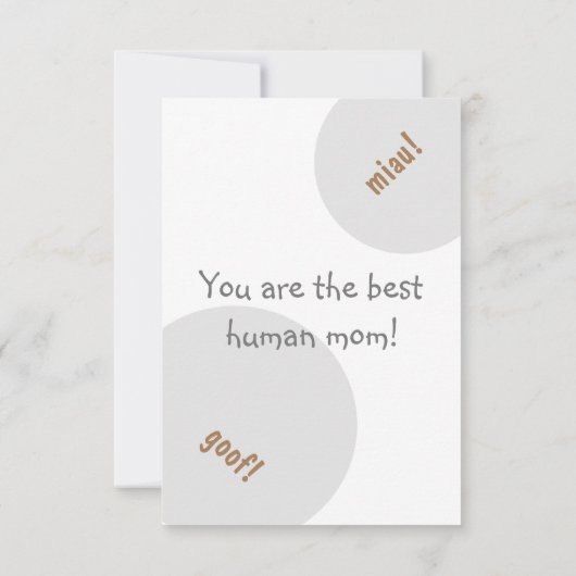 Happy mothers day! bedankkaart (Achterkant)