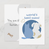 Happy mothers day! bedankkaart (Voorkant / Achterkant)