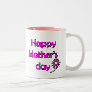 Happy Mother's day beker Tweekleurige Koffiemok