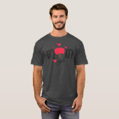 Happy Mothers Day belettering gift T-shirt (Voorkant volledig)