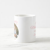 Happy Mothers Day Bloemen Aangepaste foto & tekst Koffiemok (Center)