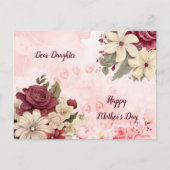 Happy Mothers Day Bloemen Rustieke Rozen Dochter Feestdagenkaart (Voorkant)