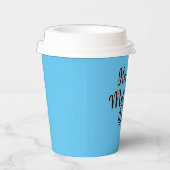 Happy Mothers Day Blue Papieren Bekers (Rechts)