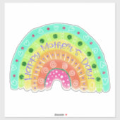 Happy Mother's Day Boho Rainbow Sticker (Vel)