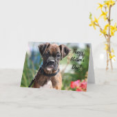 Happy Mother's day boxer greeting card Kaart (Gele Bloem)