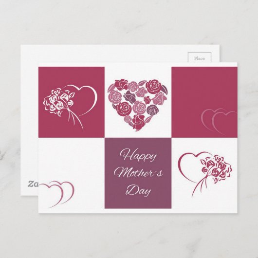 Happy Mothers Day Briefkaart (Voorkant / Achterkant)