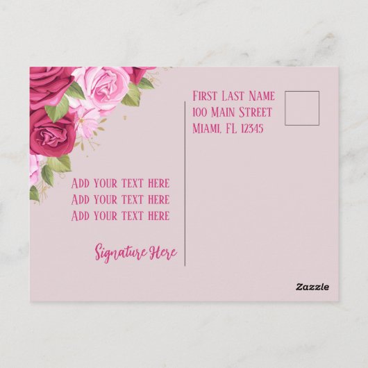 Happy Mothers Day Briefkaart (Achterkant)