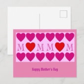 Happy Mothers Day Briefkaart (Voorkant / Achterkant)