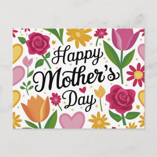 Happy Mothers Day Briefkaart (Voorkant)