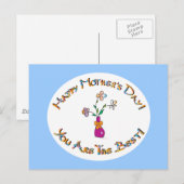 Happy Mothers Day Briefkaart (Voorkant / Achterkant)
