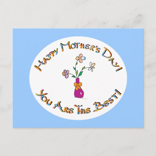 Happy Mothers Day Briefkaart (Voorkant)