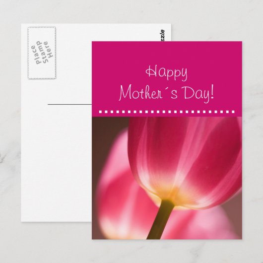 Happy Mother's Day briefkaart (Voorkant / Achterkant)