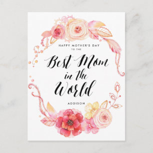 Happy Mothers Day Briefkaarten Beste mama in de we