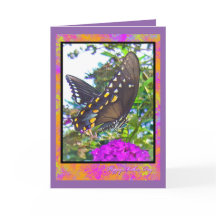 Happy Mothers Day Butterfly Wenskaart