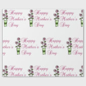 Happy Mothers Day Cadeaupapier (Vlak)