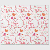 Happy Mothers Day Cadeaupapier (Vlak)