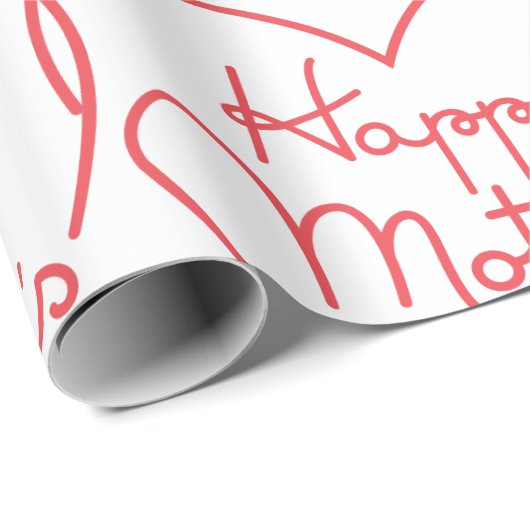 Happy Mothers Day Cadeaupapier (Rol Hoek)