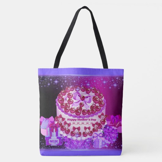 Happy Mother's Day Cake Tote Bag (Voorkant)