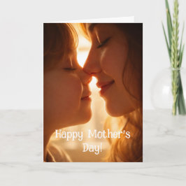 Happy Mothers Day Card - Adorable image From child Kaart