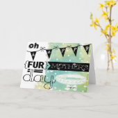 Happy Mother's Day card from the dog Kaart (Gele Bloem)