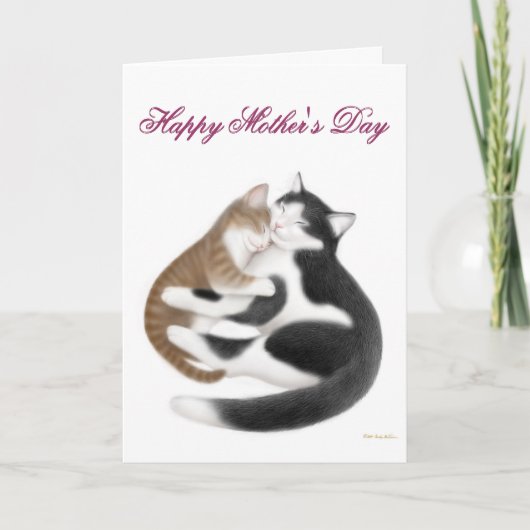 Happy Mothers Day Cats Kaart (Voorkant)