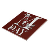 Happy Mothers Day Ceramic Photo Tegel Tegeltje (Zijkant)