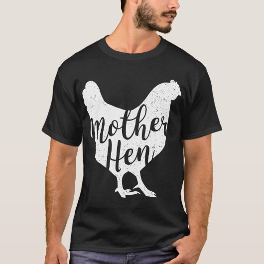 Happy Mothers Day Chicken Moeder Hen voor vrouwen T-shirt (Voorkant)