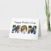 Happy Mothers Day Custom Photo Collage Kaart (Voorkant)