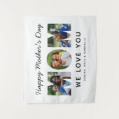 Happy Mothers Day Custom Photo Collage Wandkleed (Voorkant)