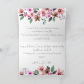 Happy Mothers Day Custom Photo Text Moeder-in-law Feestdagen Kaart (Binnen)