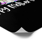 Happy Mothers Day Cute Gnomes Floral voor mam Poster (Hoek)