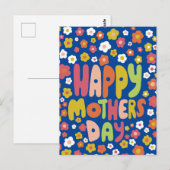 HAPPY MOTHERS DAY Daisies Cute Gepersonaliseerd kl Briefkaart (Voorkant / Achterkant)